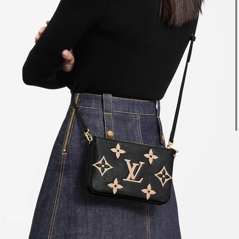 Louis Vuitton double zip Bicolor pouchette